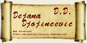 Dejana Đojinčević vizit kartica
